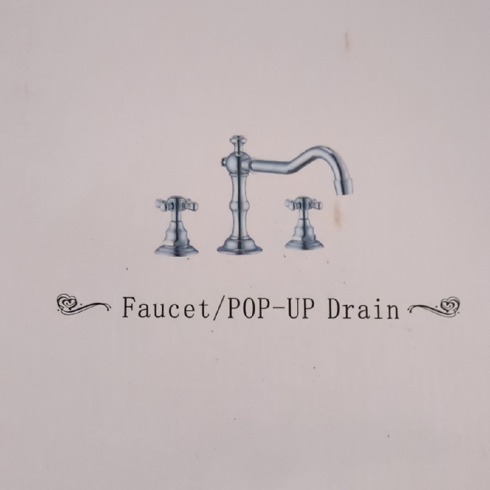 Chrome 3-Piece Faucet with Pop-Up Drain
